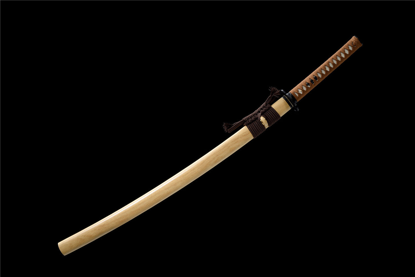 Hand Forged Katana Black Branches Hamons Original Color Scabbard