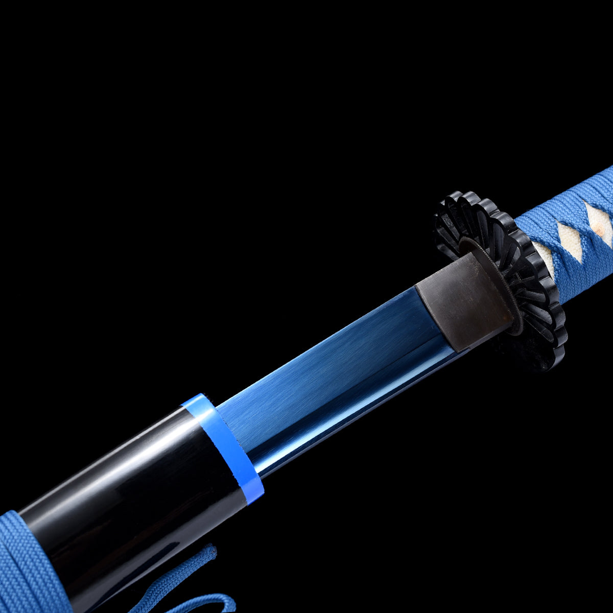 Blue Katana-Hand Forged High Carbon Steel Iron Tsuba