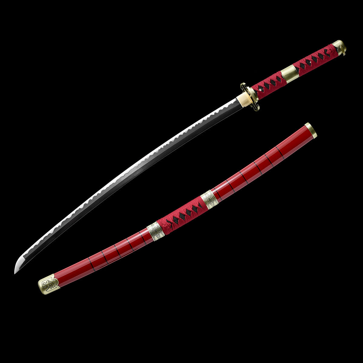 Hand-Forged Sandai Kitetsu Katana: Real Carbon Steel Zoro Replica