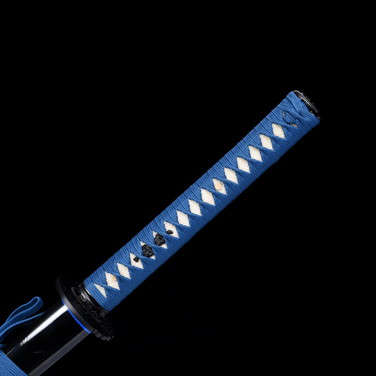 Blue Katana-Hand Forged High Carbon Steel Iron Tsuba