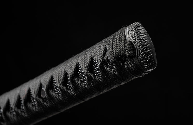 Hand Forged Katana High Carbon Steel Practice With Black Scabbard