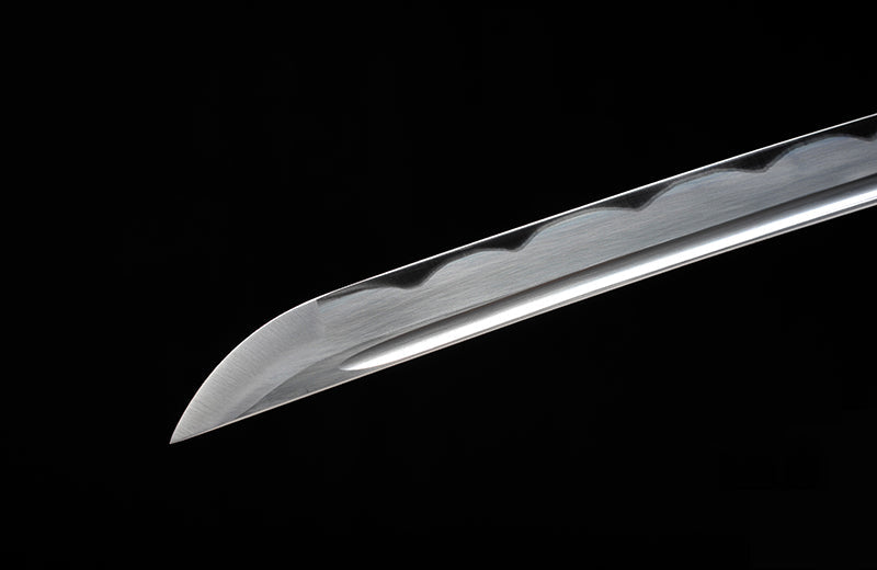 Hand Forged Katana High Carbon Steel Practice With Black Scabbard