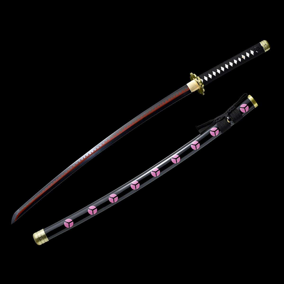 Hand-Forged Roronoa Zoro Shusui Katana with Full-Tang Real Steel Blade