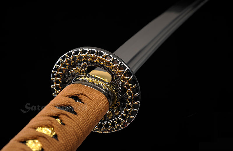 Red Katana,Hand Forged Full Tang Blade Red Scabbard