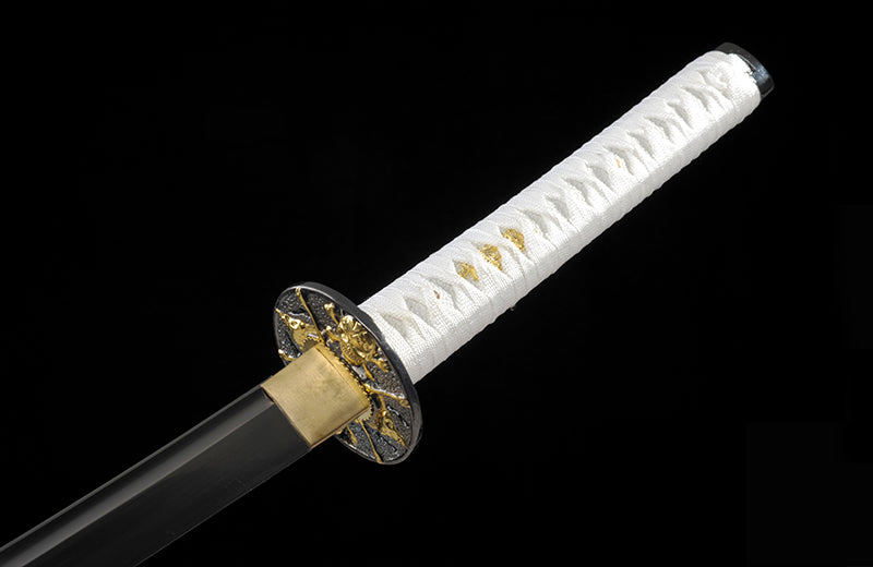 White High Carbon Steel Katana Practice White Scabbard