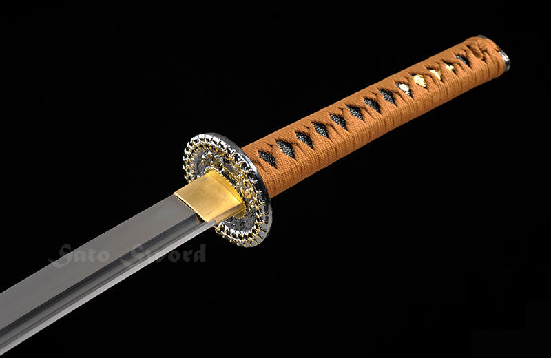 Red Katana,Hand Forged Full Tang Blade Red Scabbard