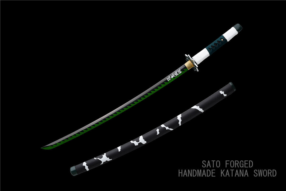 Real Steel Demon Slayer Katana: Tanjirou & Rengoku Cosplay Replica